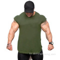 Workout mišićave vitke pamučne majice za muškarce